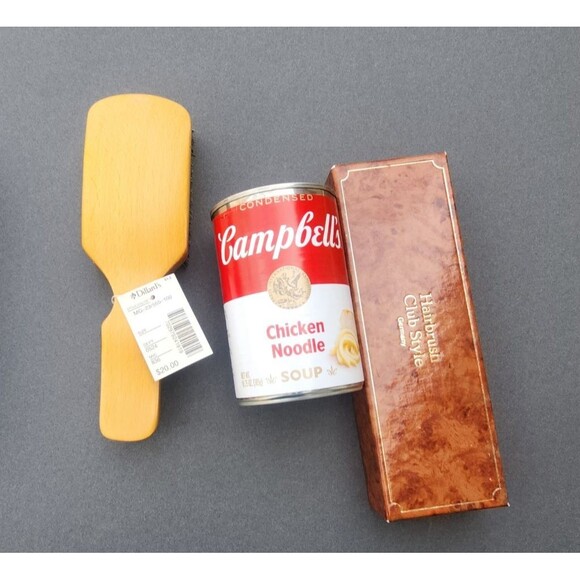 Club Style Bristle Hair Brush UNUSED With Box West Germany Wood Handle 7" - Picture 8 of 12